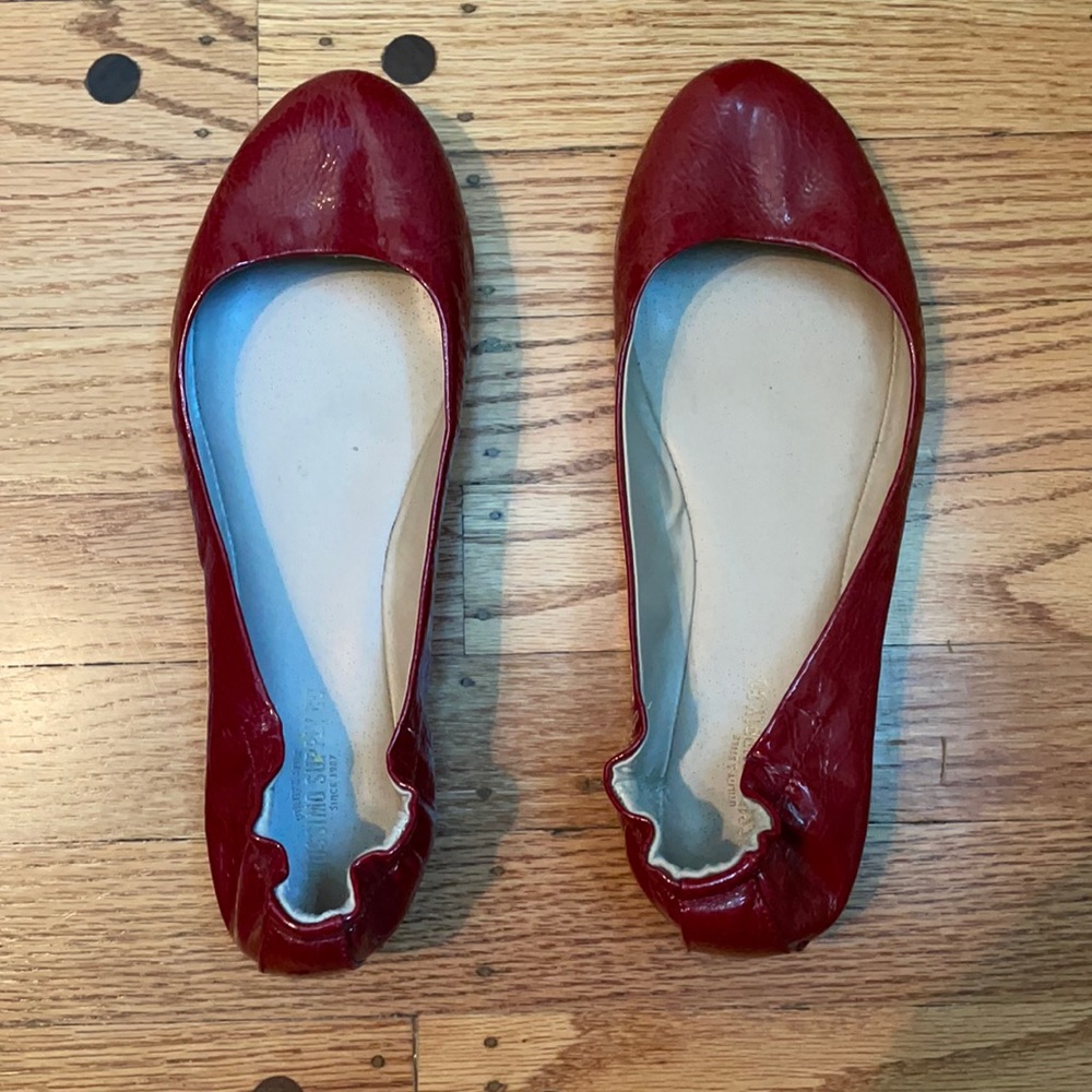 Red ballet flats